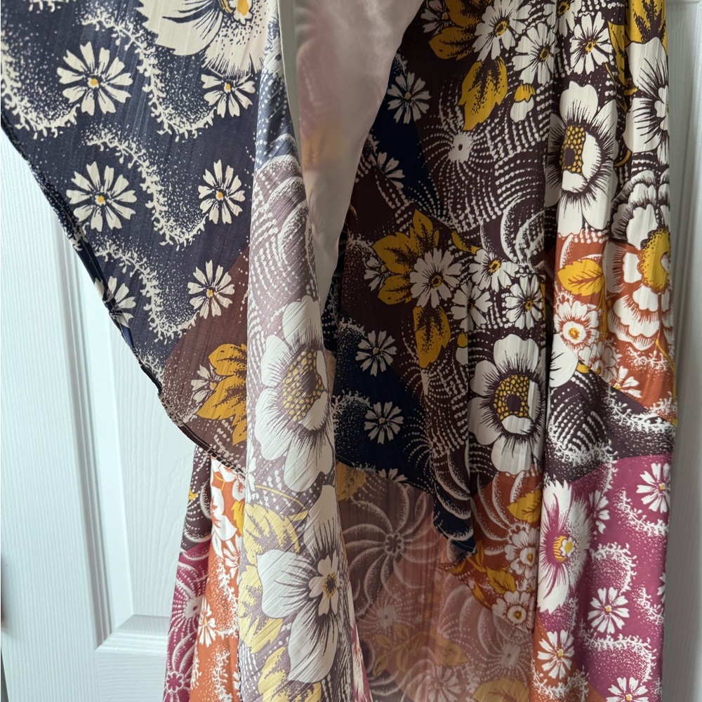 Anthropologie Women's Skirt Maeve Ruffled Maxi Skirt Multicolor Floral Sz Medium - Picture 9 of 12